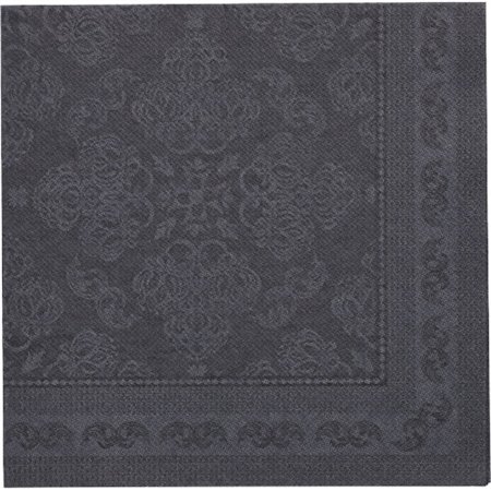 Servetten ROYAL Collection 1/4 vouw 40cm x 40cm Zwart Arabesque