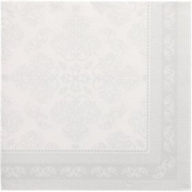 Servetten ROYAL Collection 1/4 vouw 40cm x 40cm Wit Arabesque - Horecavoordeel.com