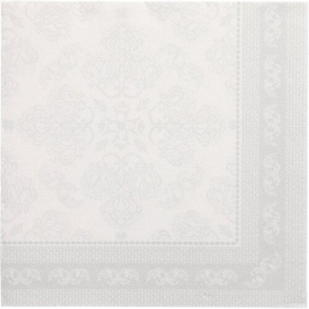 Servetten ROYAL Collection 1/4 vouw 40cm x 40cm Wit Arabesque