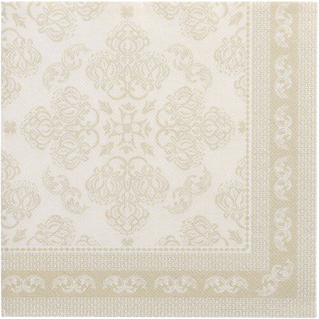 Servetten ROYAL Collection 1/4 vouw 40cm x 40cm Champagne Arabesque