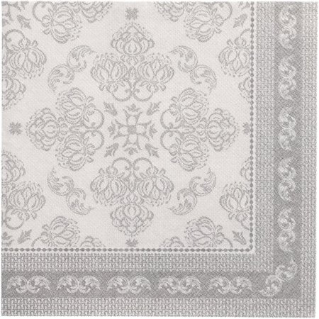 Servetten ROYAL Collection 1/4 vouw 40cm x 40cm Grijs Arabesque