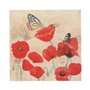 Servetten 3-laags 1/4 vouw 33cm x 33cm Poppy Flowers - Horecavoordeel.com