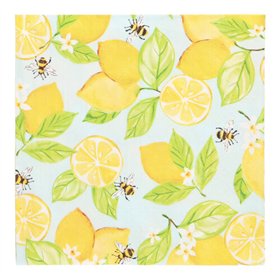 Servetten 3-laags 1/4 vouw 33cm x 33cm Lemon Grove
