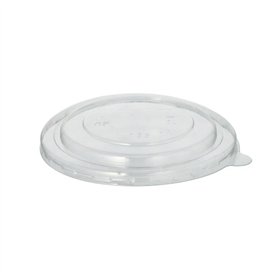 Deksels voor soepbekers R-PET rond Ø 13,5cm x 1,2cm - Horecavoordeel.com