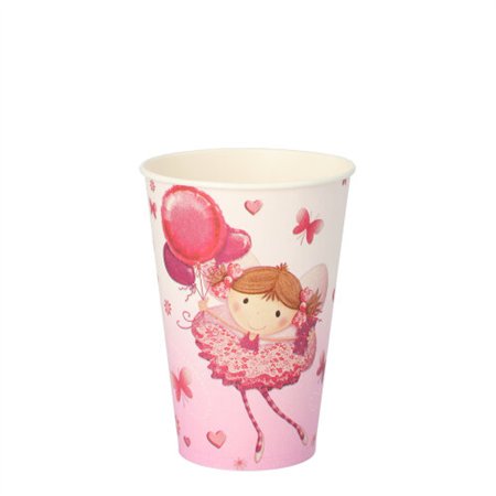 Drinkbekers Karton 0,2 l Ø 7cm x 9,7cm Paars Little Dancer - Horecavoordeel.com