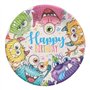 Borden Karton rond Ø 23cm Funny Monsters - Horecavoordeel.com