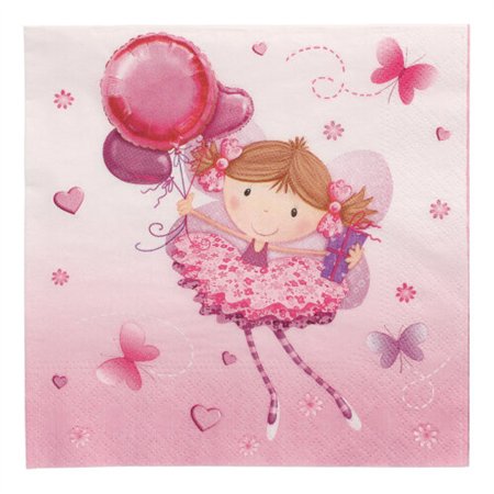 Servetten 3-laags 1/4 vouw 33cm x 33cm Little Dancer - Horecavoordeel.com