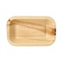 Menubakken topseal Palmblad Pure rechthoekig 400ml 4cm x 15cm x 24cm 1-vaks - Horecavoordeel.com