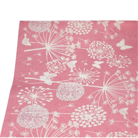 Tafelkleed Papier 3 m x 1,2 m Fuchsia Meadow
