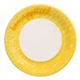 Borden Karton rond Ø 23cm Geel Table Pleasures