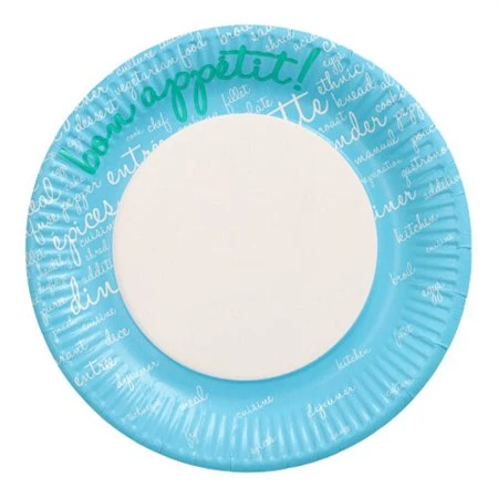 Borden Karton rond Ø 23cm Blauw Table Pleasures - Horecavoordeel.com