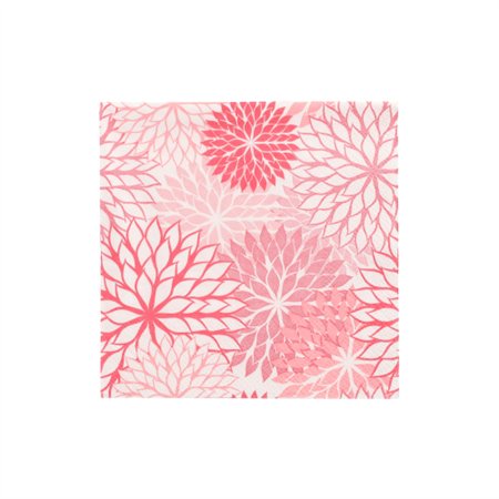 Servetten 3-laags 1/4 vouw 25cm x 25cm Roze Floralies