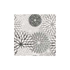 Servetten 3-laags 1/4 vouw 25cm x 25cm Grijs Floralies - Horecavoordeel.com