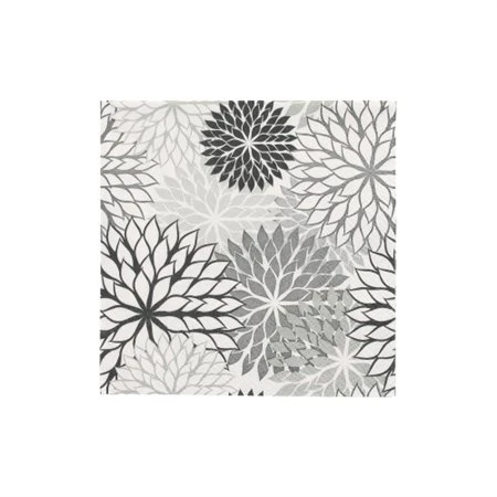 Servetten 3-laags 1/4 vouw 25cm x 25cm Grijs Floralies - Horecavoordeel.com