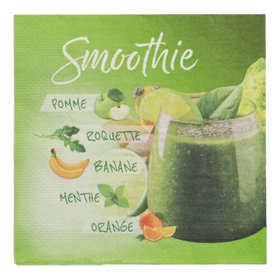 Servetten 3-laags 1/4 vouw 33cm x 33cm Smoothie - Horecavoordeel.com
