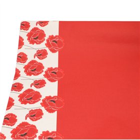 Tafelkleed Papier 3 m x 1,2 m Poppy