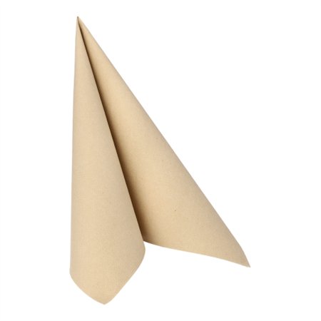 Servetten ROYAL Collection 1/4 vouw 40cm x 40cm Zand in papieren verpakking