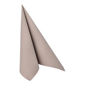 Servetten ROYAL Collection 1/4 vouw 40cm x 40cm Grijs in papieren verpakking