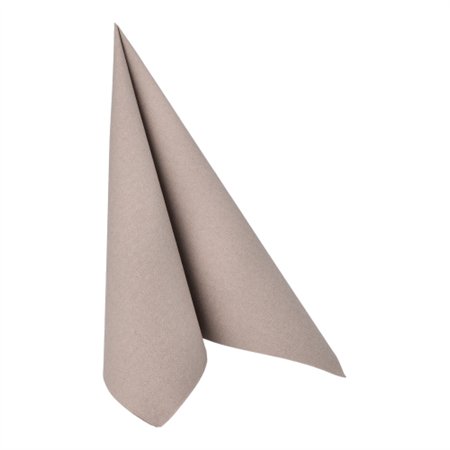 Servetten ROYAL Collection 1/4 vouw 40cm x 40cm Grijs in papieren verpakking - Horecavoordeel.com