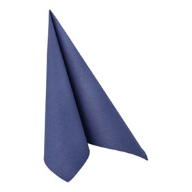 Servetten ROYAL Collection 1/4 vouw 40cm x 40cm Donkerblauw in papieren verpakking - Horecavoordeel.com