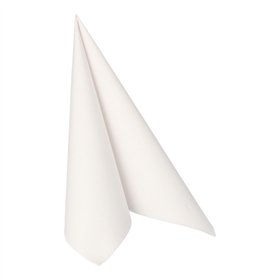 Servetten ROYAL Collection 1/4 vouw 40cm x 40cm Wit in papieren verpakking