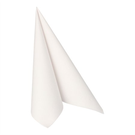 Servetten ROYAL Collection 1/4 vouw 40cm x 40cm Wit in papieren verpakking