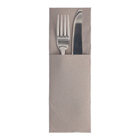 Servetten ROYAL Collection 48cm x 30cm Grijs met bestekvouw