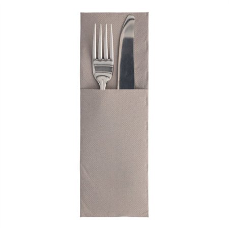 Servetten ROYAL Collection 48cm x 30cm Grijs met bestekvouw