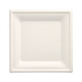 Borden van Suikerriet Pure vierkant 20cm x 20cm Wit