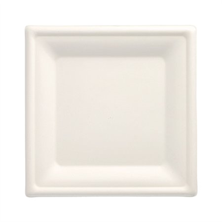 Borden van Suikerriet Pure vierkant 20cm x 20cm Wit