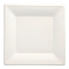 Borden van Suikerriet Pure vierkant 26cm x 26cm Wit