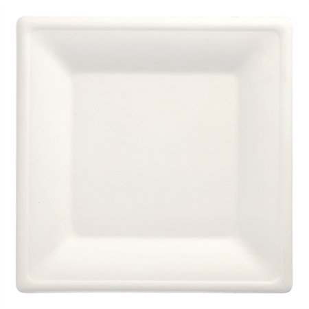 Borden van Suikerriet Pure vierkant 26cm x 26cm Wit