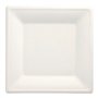 Borden van Suikerriet Pure vierkant 26cm x 26cm Wit