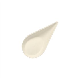 Fingerfood Amuse - Schaaltjes Suikerriet Pure 10,5cm x 5,7cm Wit Drop - Horecavoordeel.com