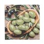 Servetten 3-laags 1/4 vouw 33cm x 33cm Olive Flavour - Horecavoordeel.com