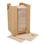 Servetten 2-laags PUNTO 1/4 vouw 20cm x 20cm Natuur gemaakt van gerecycled Papier met micro reliëf - Horecavoordeel.com