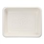 Menubakken topseal Suikerriet PLA gecoat 1-vaks 1300ml 4,9cm x 22,7cm x 17,8cm
