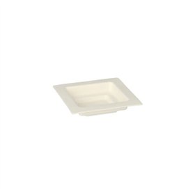 Fingerfood Amuse - Schaaltjes Suikerriet Pure vierkant 1,5cm x 7cm x 7cm Wit
