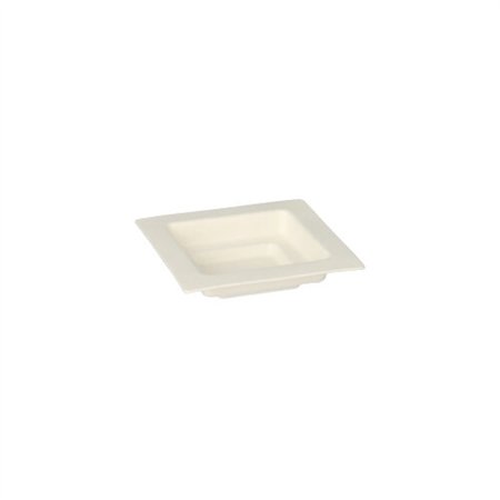 Fingerfood Amuse - Schaaltjes Suikerriet Pure vierkant 1,5cm x 7cm x 7cm Wit - Horecavoordeel.com