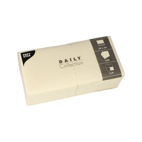 Servetten DAILY Collection 1/4 vouw 24cm x 24cm Champagne