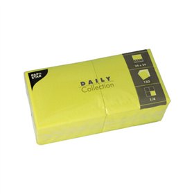 Servetten DAILY Collection 1/4 vouw 24cm x 24cm Lime