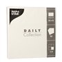 Servetten DAILY Collection 1/4 vouw 2 laags 32cm x 32cm Wit