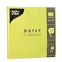 Servetten DAILY Collection 1/4 vouw 2 laags 32cm x 32cm Lime - Horecavoordeel.com