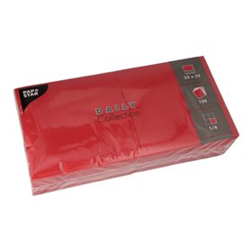 Servetten DAILY Collection 1/4 vouw 32cm x 32cm Bordeaux - Horecavoordeel.com