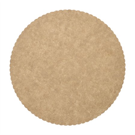 Taartranden Karton Pure rond Ø 28cm Bruin met kartel rand