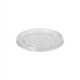 Deksels voor Soepbekers PP rond Ø 9,8cm x 1cm Transparant - Horecavoordeel.com