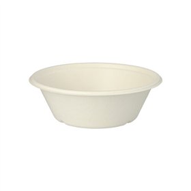 Schalen Suikerriet Pure 600ml Ø 17cm x 5,5cm Wit - Horecavoordeel.com