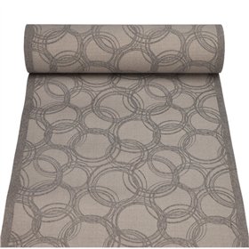 Tafellopers stofkarakter PV-Tissue Mix ROYAL Collection 24 m x 40cm Grijs Bubbles