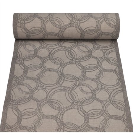 Tafellopers stofkarakter PV-Tissue Mix ROYAL Collection 24 m x 40cm Grijs Bubbles