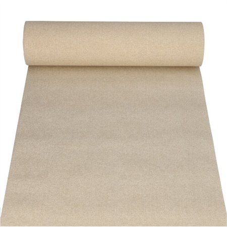 Tafellopers stofkarakter PV-Tissue Mix ROYAL Collection 24 m x 40cm Zand Textile